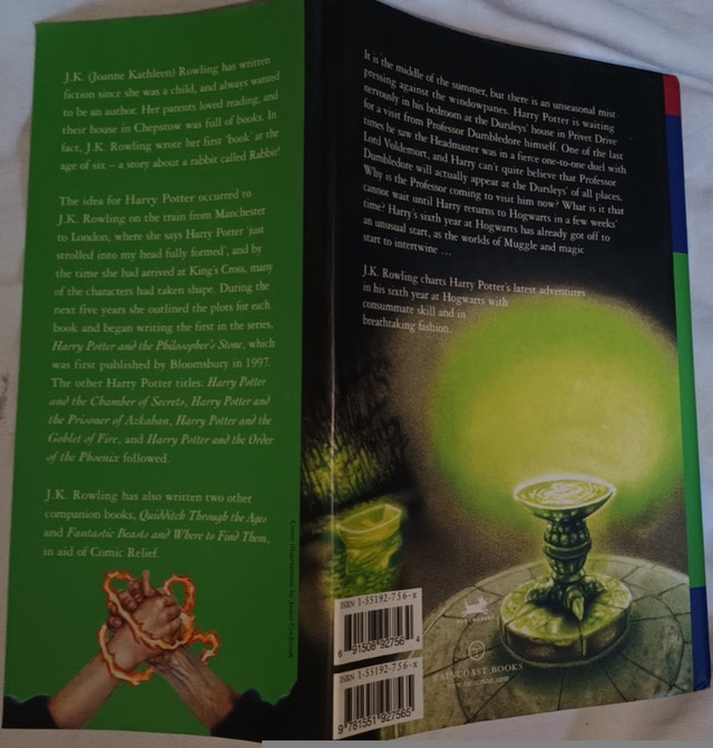 Harry Potter and the Half-Blood Prince HARD Book with Slip Dust - photo 3