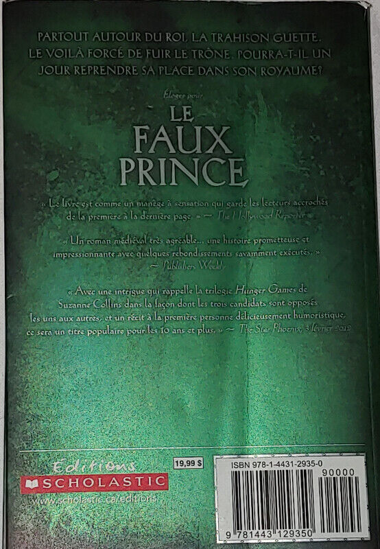 Le Roi En Fuite Livre FRENCH Book by Scholastic - photo 3