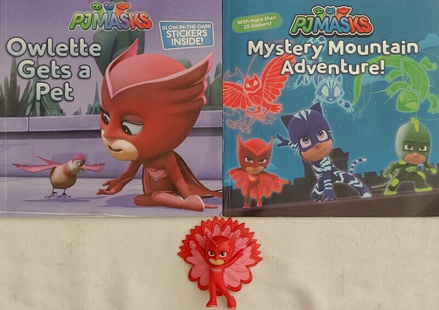 PJ Masks Owlette Toy Figure & 2 Books