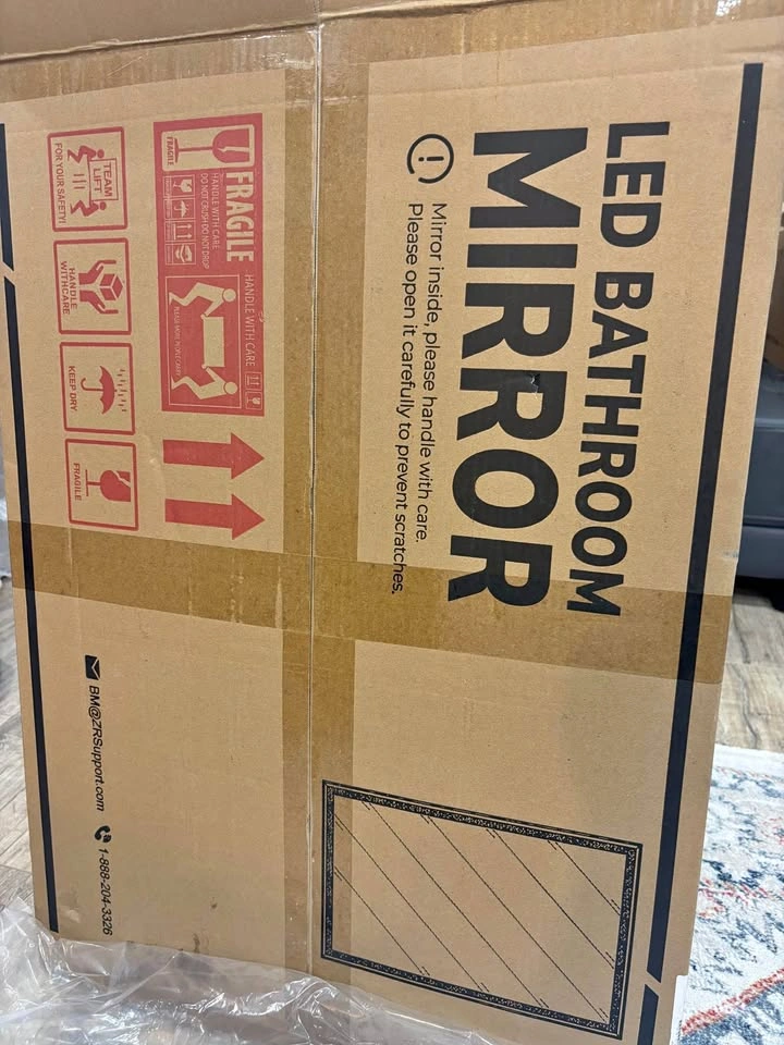 Modern LED Bathroom Mirror - Brand New in Box