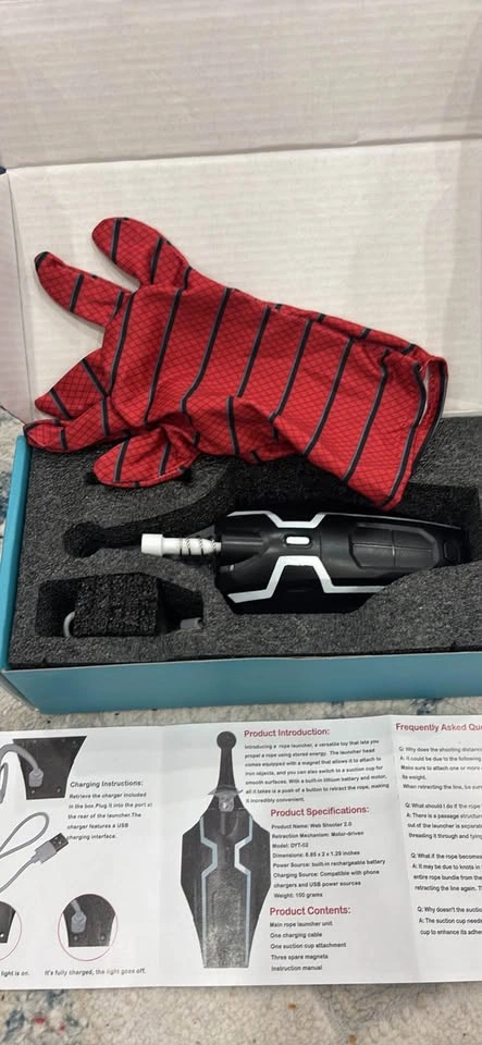 Brand New Web Shooter 2.0 Motorized Toy - $50 - photo 4