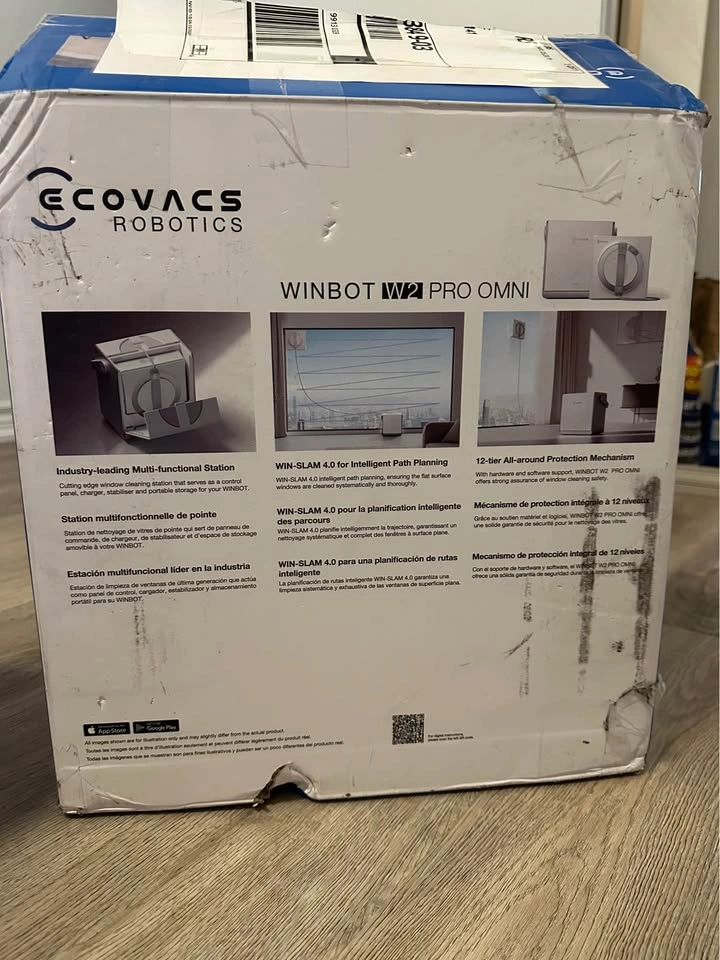 ECOVACS WINBOT W2 Pro Omni Window Cleaning Robot - Like New! - photo 2