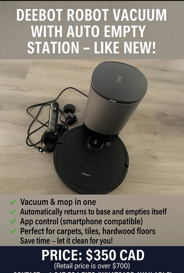 DEEBOT Robot Vacuum with Auto Empty Station