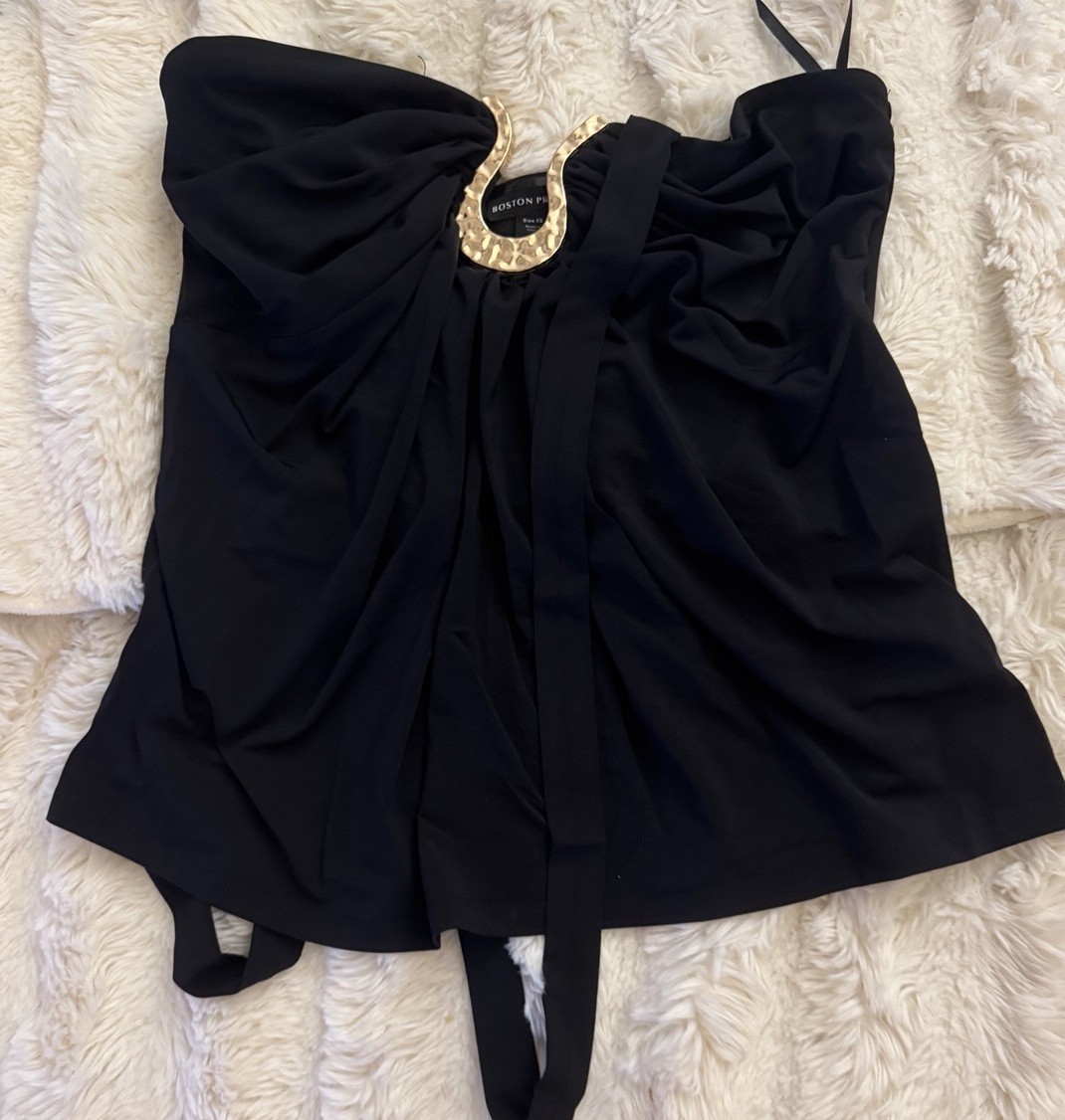 Boston Proper So Chic Hammered Hardware Halter Tank Size XS - photo 4