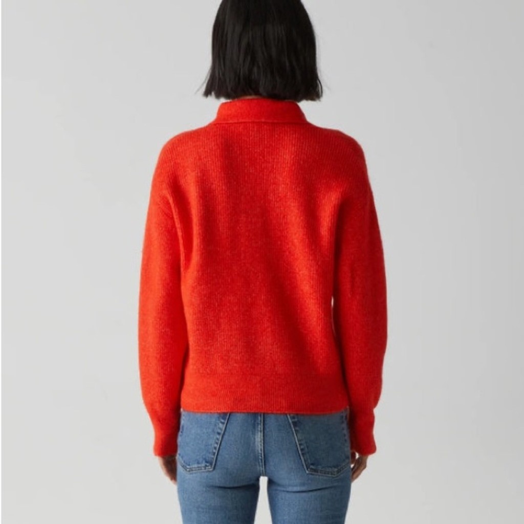 Michael Stars Stevie Collard Pullover - Tangerine - photo 2