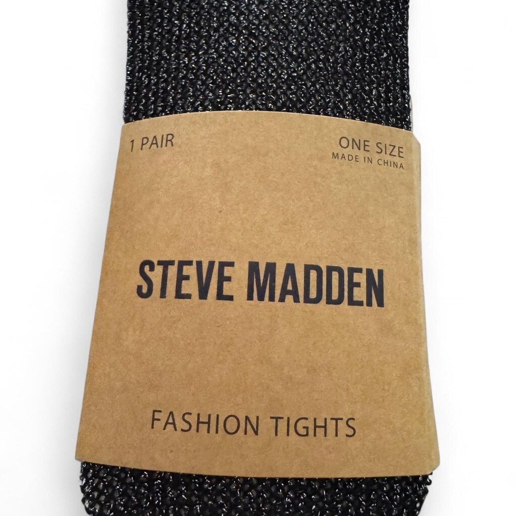 Steve Madden OPEN WORK LUREX TIGHTS BLACK - photo 2