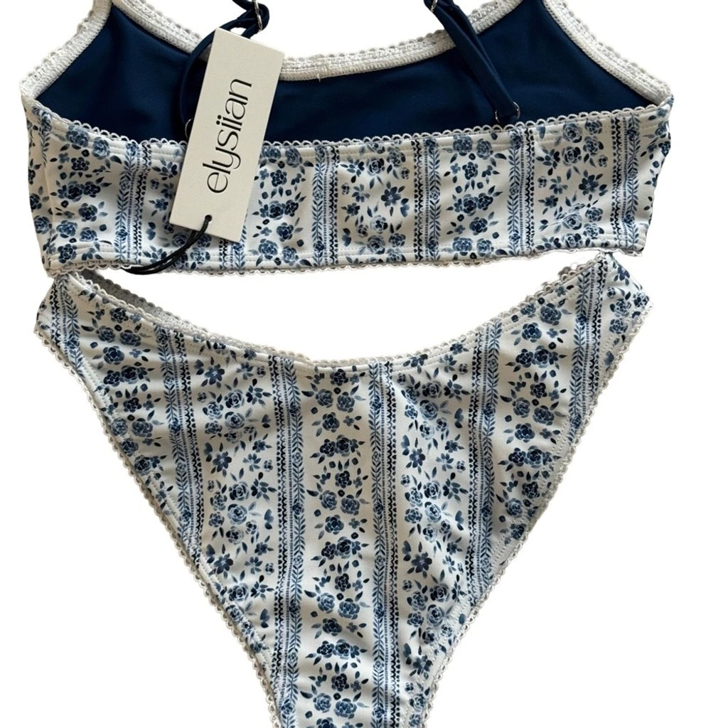 Elysiian Sonoma Scoop Neck Bikini Top and high leg bottom - Vint - photo 4
