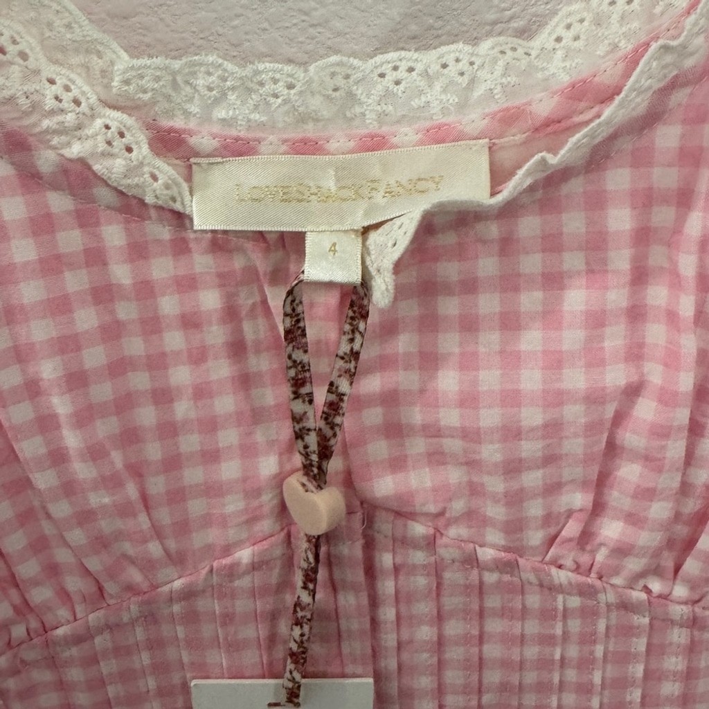 LOVESHACKFANCY CERRONE DRESS IN SUNKISSED ROSE - photo 3