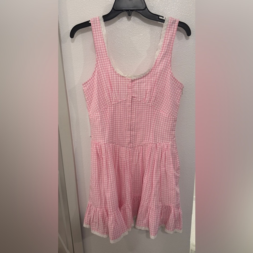 LOVESHACKFANCY CERRONE DRESS IN SUNKISSED ROSE - photo 4
