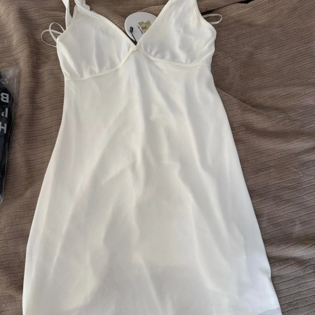 Princess Polly Zuba mini dress in white size 4 NWT - photo 4