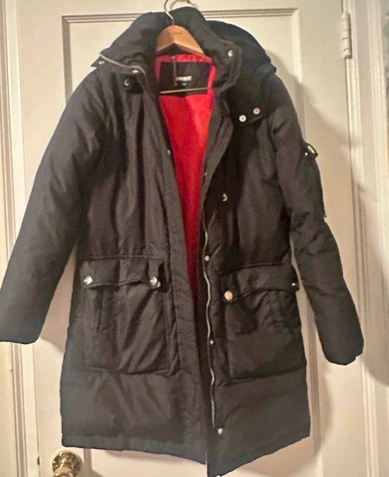 DKNY Coat - XS (fits S/M) with Red Lining
