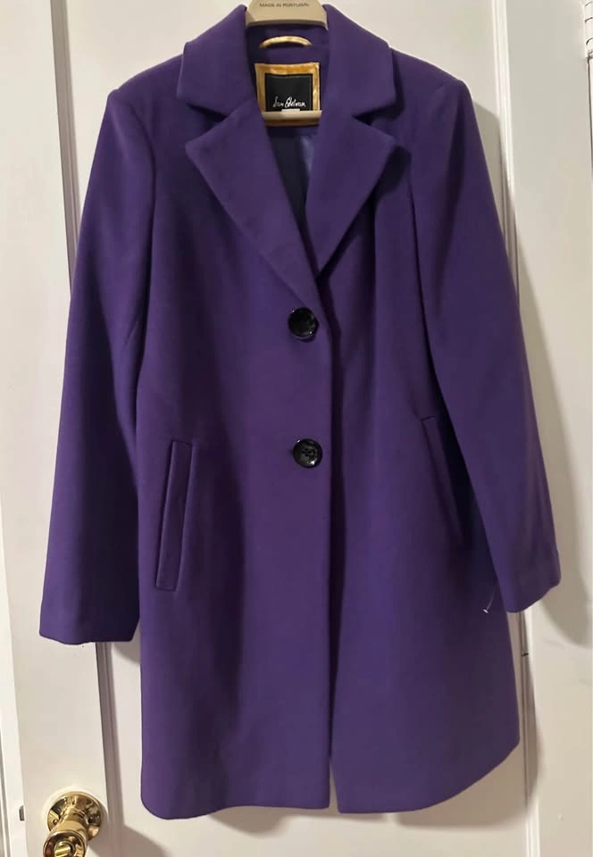 Sam Edelman Wool Purple Coat Size 4 - photo 2