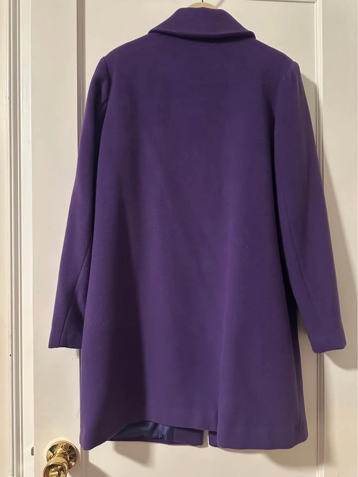 Sam Edelman Wool Purple Coat Size 4 - photo 3