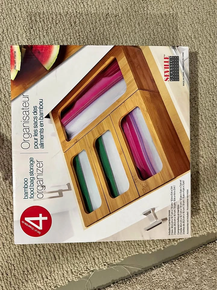 Organizer- storage bags holder