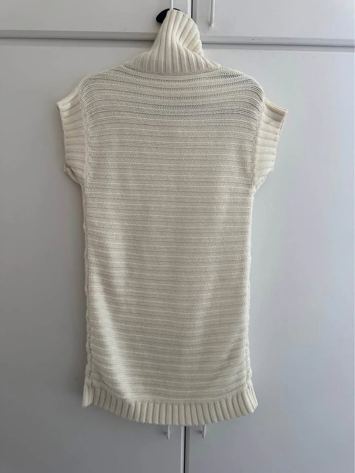 Knit sweater vest ivory - photo 2