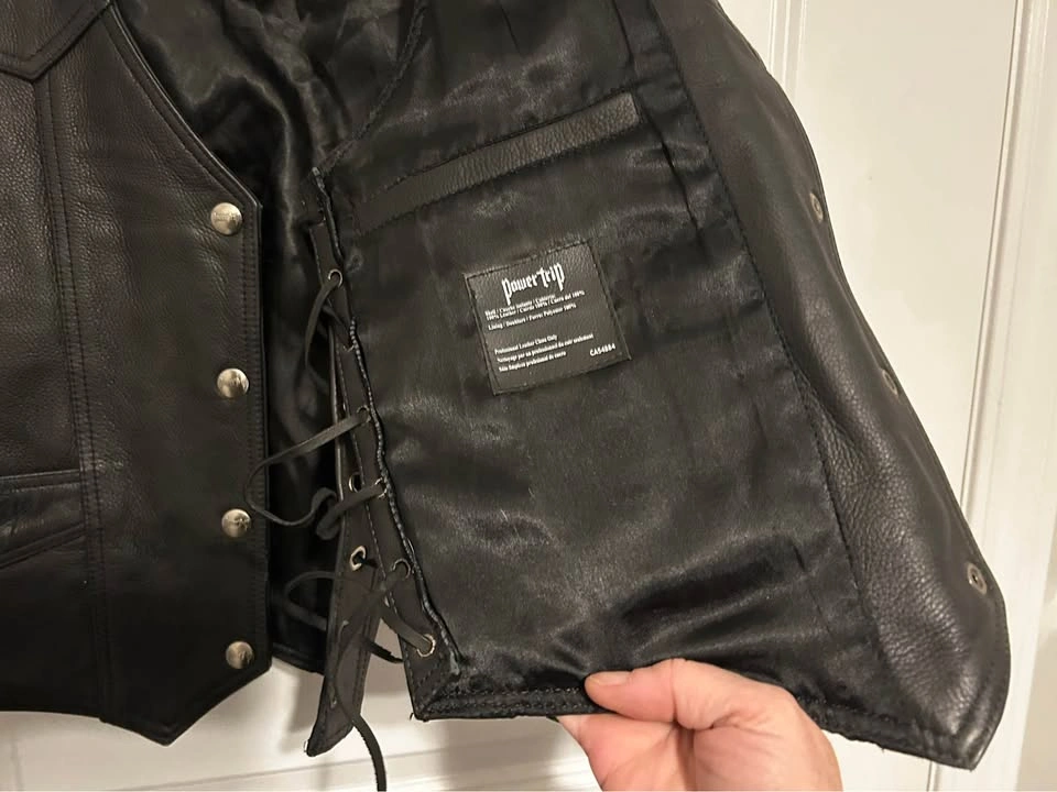 Genuine Leather Ladies Riding Vest - photo 3