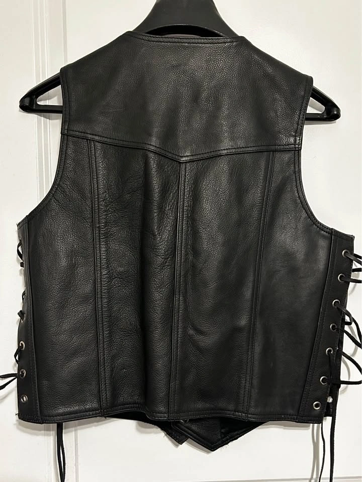 Genuine Leather Ladies Riding Vest - photo 4