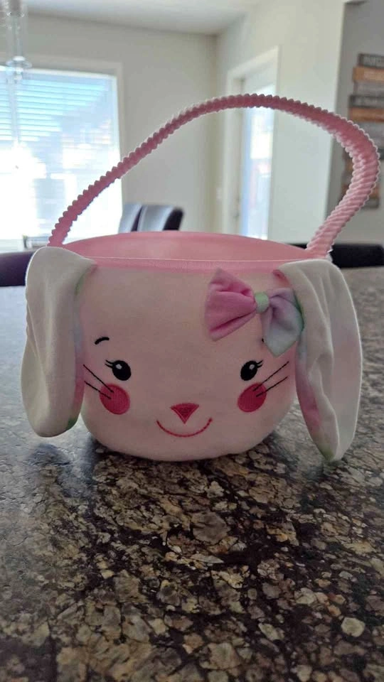 Plush Bunny Easter Basket