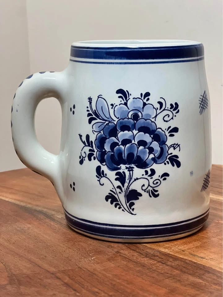 Delft Blue Windmill Beer Stein Hand Painted Holland Art - photo 3