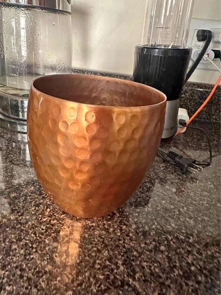 Copper vase, plant vase