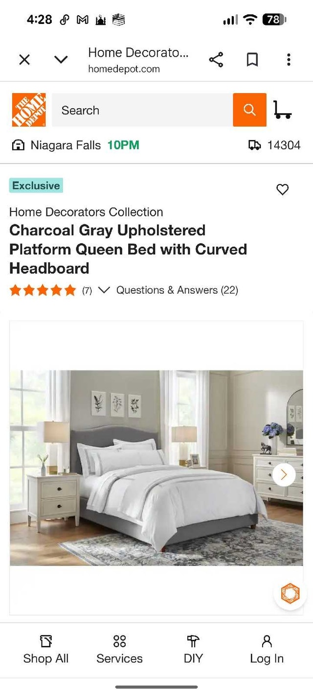 Home Decorators Queen Bed