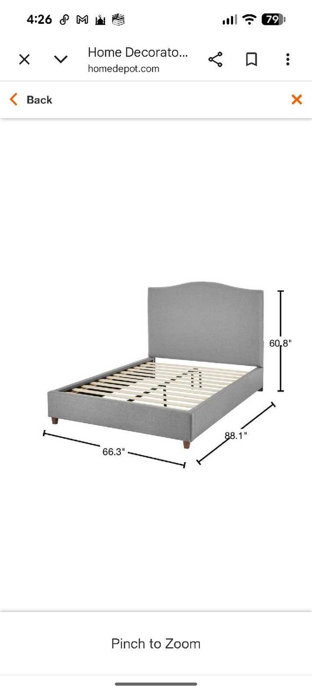Home Decorators Queen Bed - photo 2