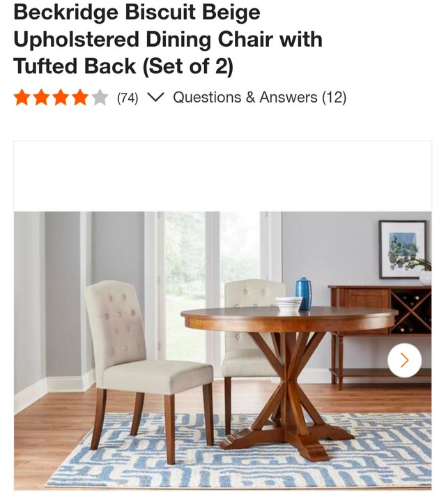 Beckridge Dining Chairs (Set of 2)