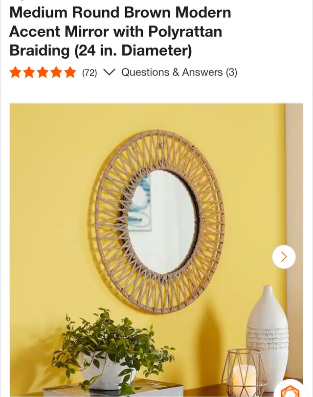 Modern Accent Mirror