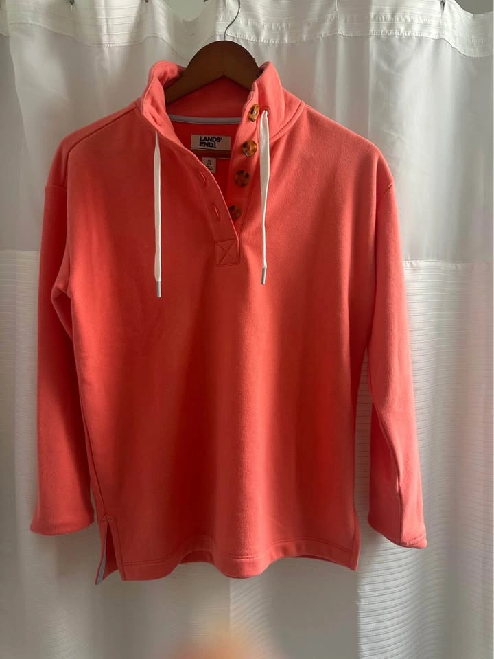 Land's end brand new summer sweatshirt XS but run big. Fits like - photo 3