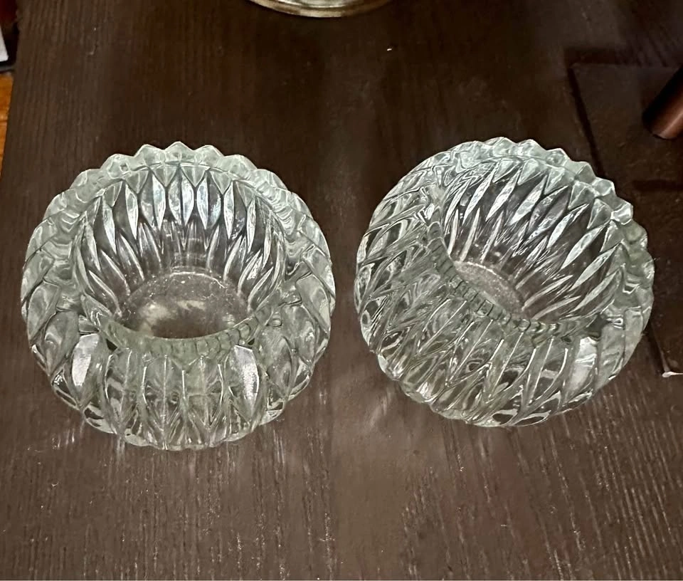 Glass Candle holders. Each $5 - photo 2