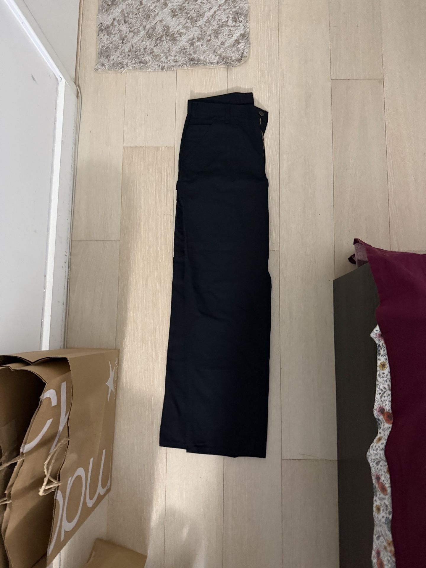 New Carhartt Black Work Pants 34x32
