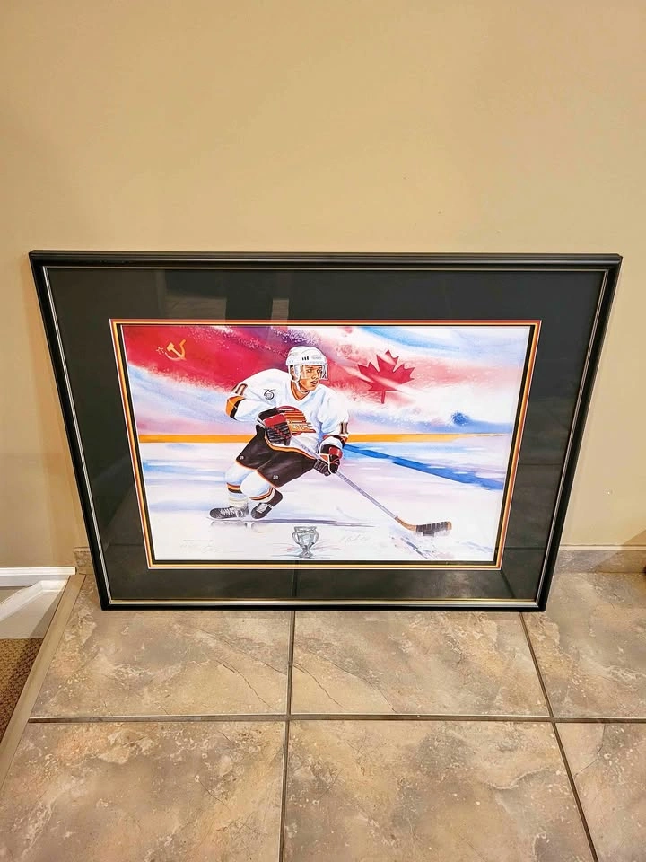 Pavel Bure Signed Artwork