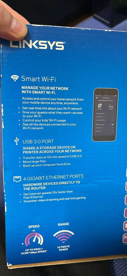 Linksys AC1200+ Dual-Band Smart Wi-Fi Router EA6350 - photo 2