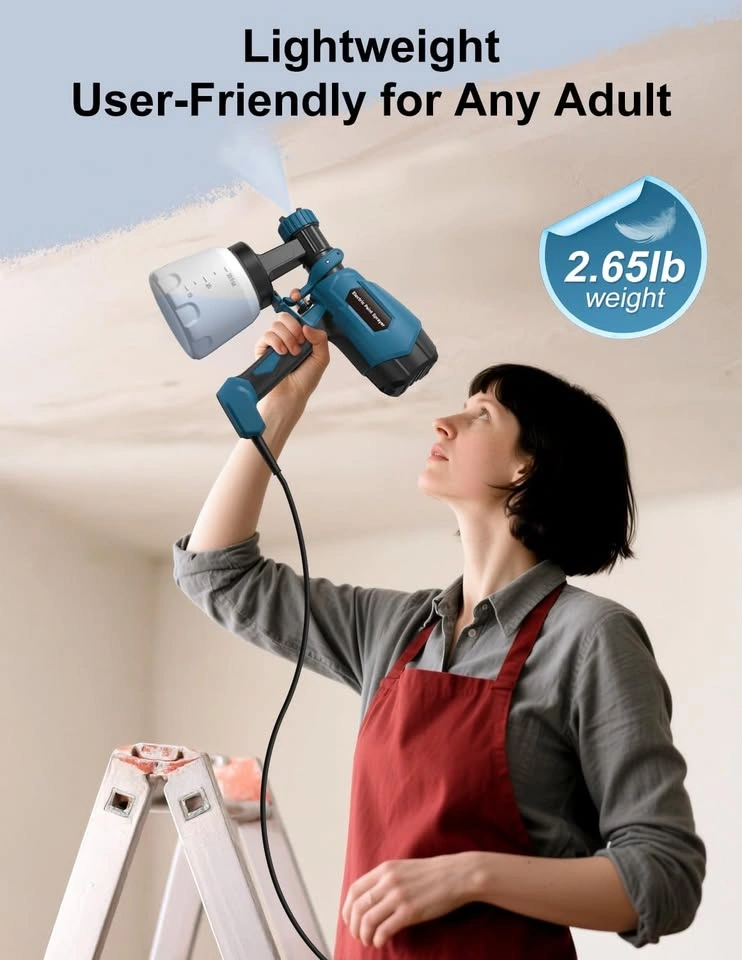 Electric Paint Sprayer - Adjustable Flow & Brass Nozzles - photo 2