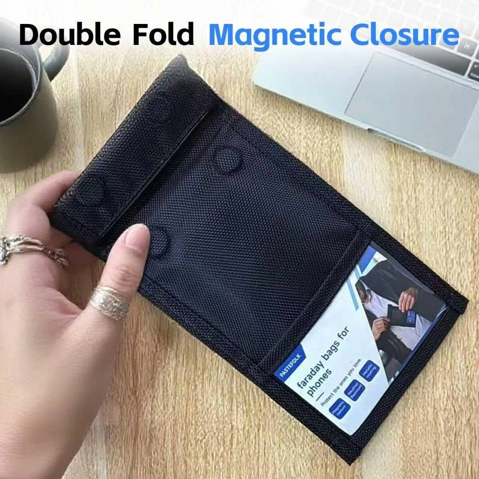 PASTEFOLK Black Faraday Signal Blocking Bag for Phones - photo 3