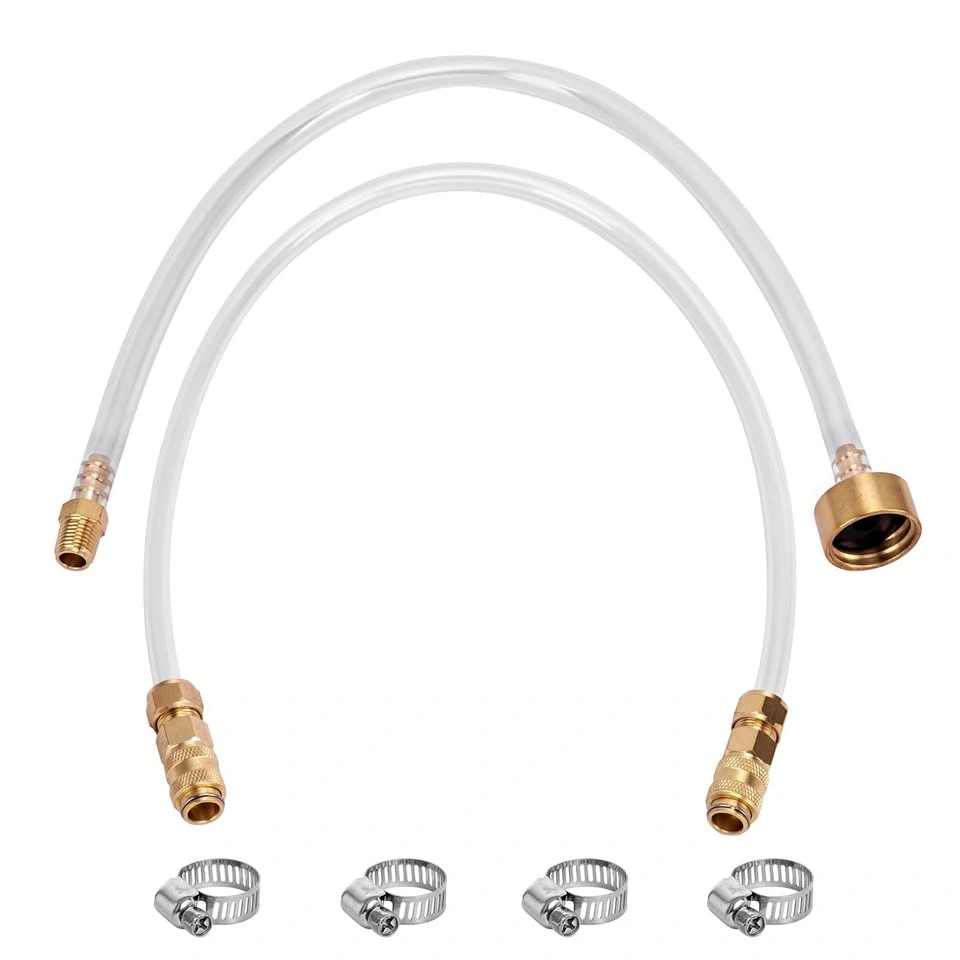 New Brake Bleeder Kit Hoses Brass Fittings Clamps
