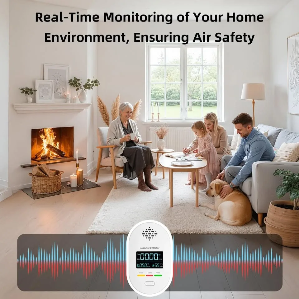 New Plug-in Gas & CO Detector Air Quality Monitor - photo 2