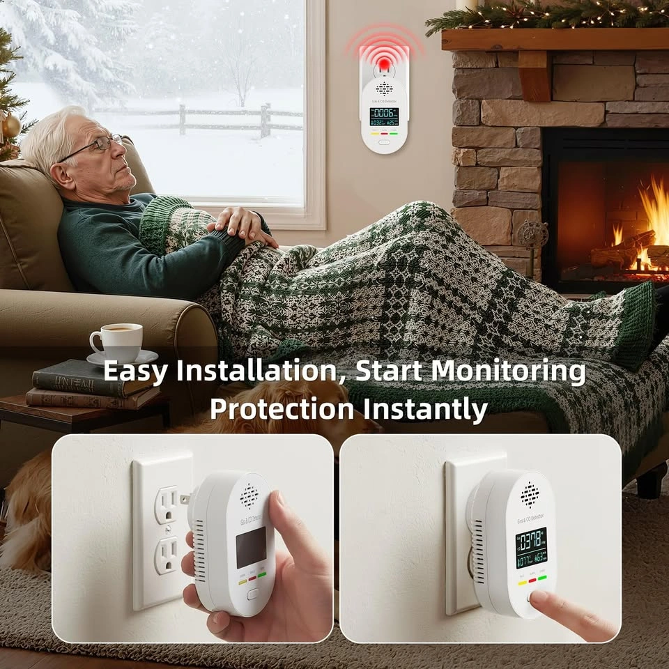 New Plug-in Gas & CO Detector Air Quality Monitor - photo 3
