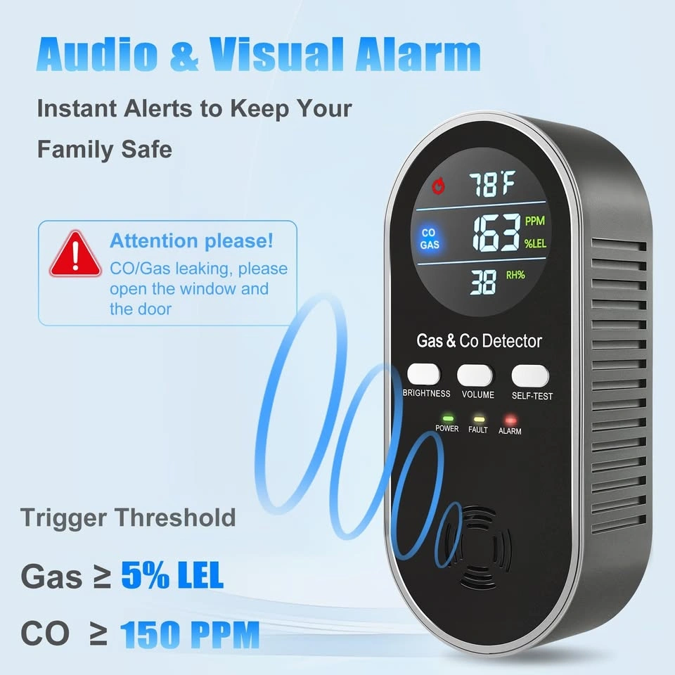 5-in-1 Upgraded Gas & CO Detector - photo 5