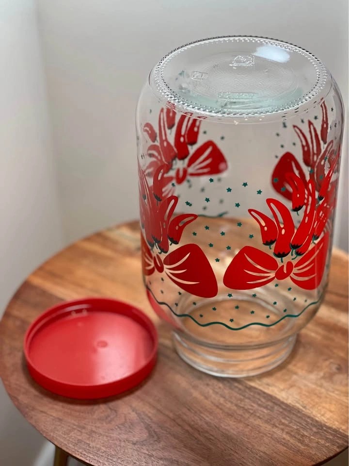 Vintage AGC Glass Canister Sun Tea Jar Chili Pepper Southwest - photo 5