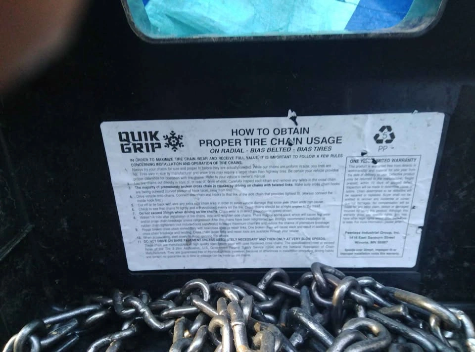 Quik Grip Heavy Duty Tire Chains (3 Sets) - photo 4