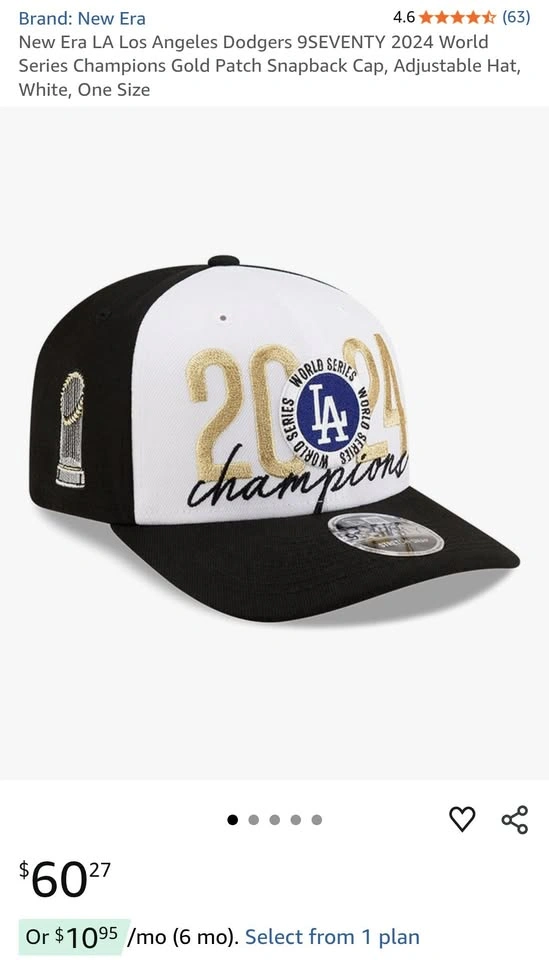 Dodgers Snapback Hat & Fan Pack - 2024 Champs - photo 4