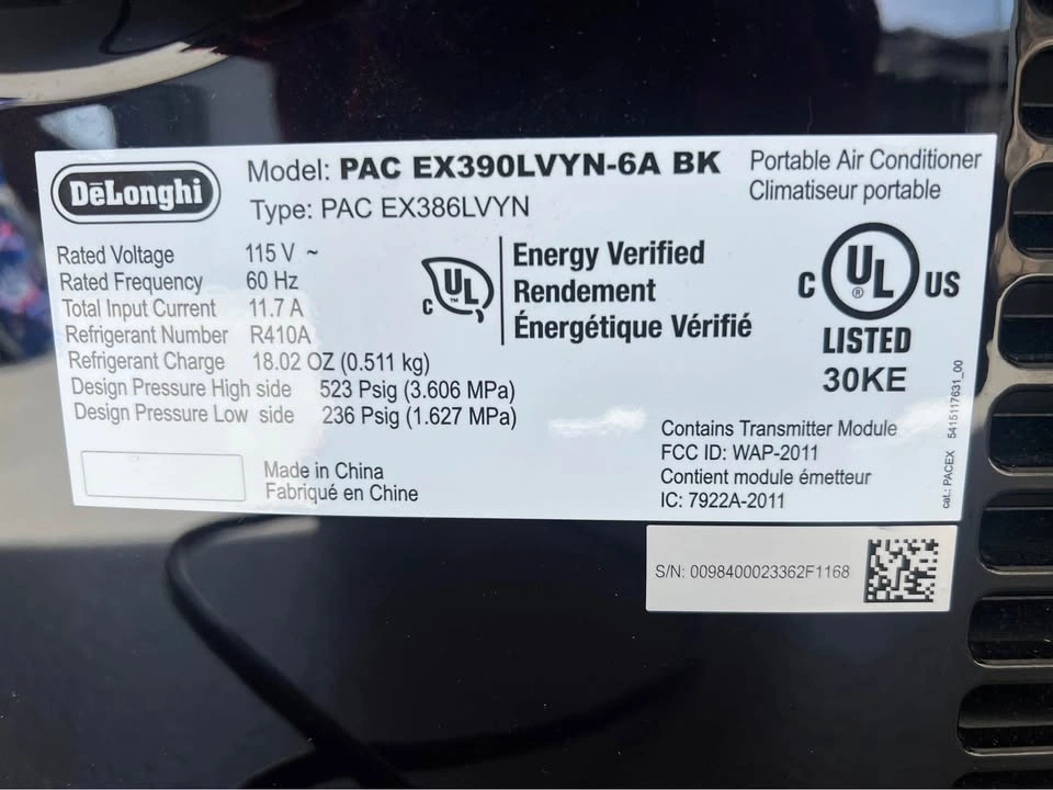 Pinguino DeLonghi Portable Air Conditioner - photo 4