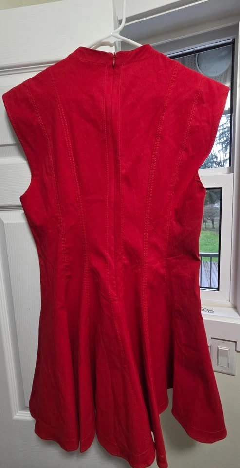 Zara Mini Flare Dress - Red, XL - photo 2