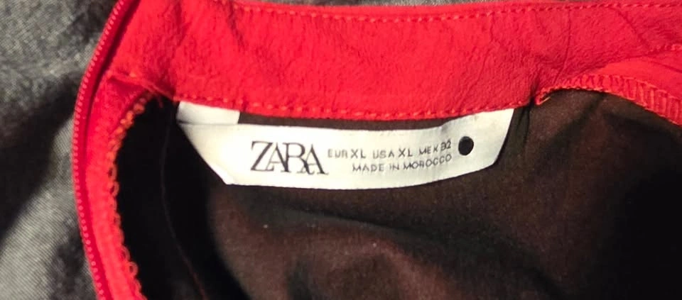 Zara Mini Flare Dress - Red, XL - photo 3