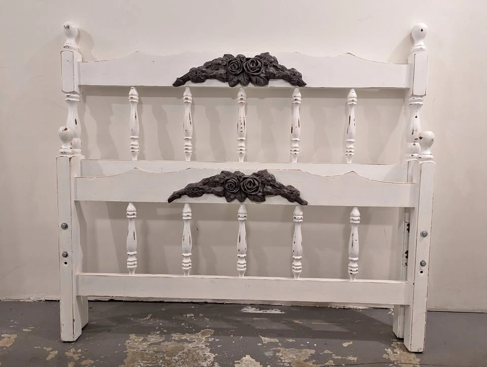 Wooden Twin Headboard and Footboard