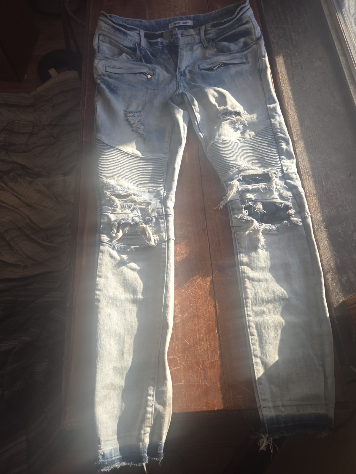 Embellish Men's Light Wash Jeans, Size 32