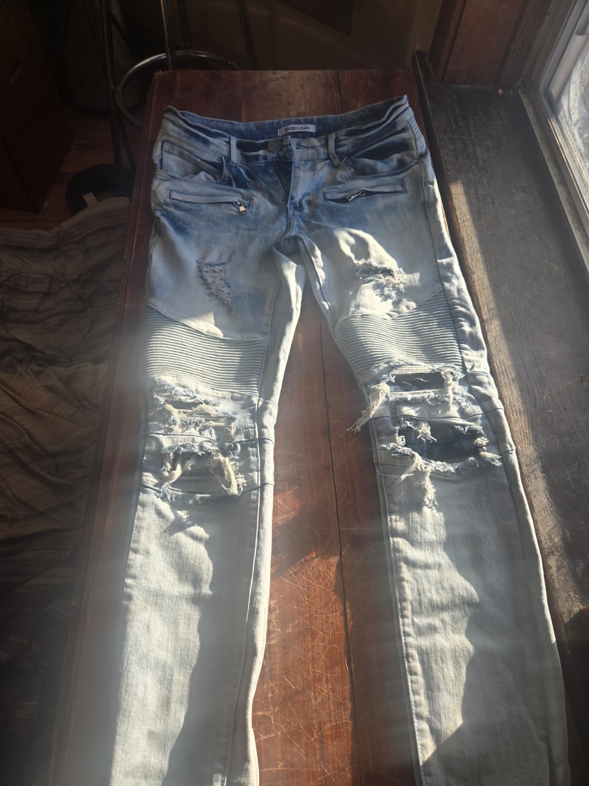 Embellish Men's Light Wash Jeans, Size 32 - photo 5