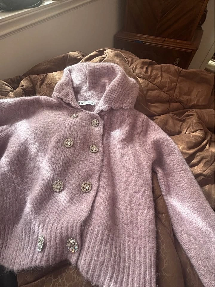 Like New Gorgeous Lilac Zara Sweater Size Small - photo 3