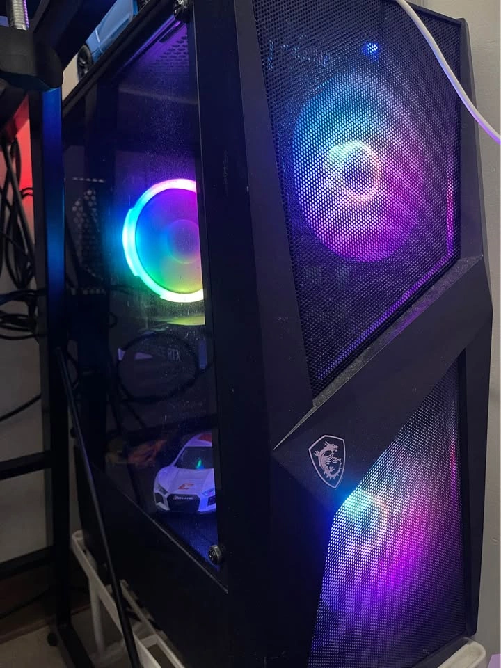Gaming PC Setup - MSI i5-12400F RTX 3050 16GB 512GB + 2 Monitors - photo 2